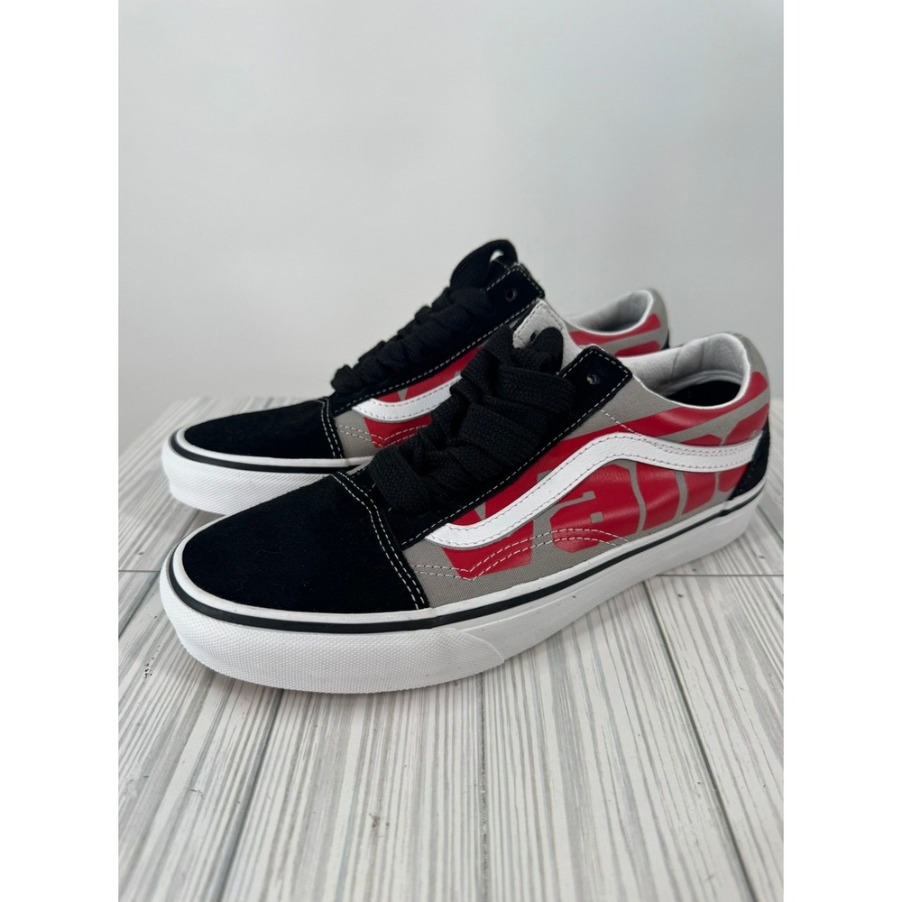 Vans Old Skool Jumbo Vans Black / White / Red Men's Skate Casual Shoes Sneakers